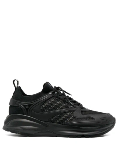 Dsquared2 X Dash Panelled Low-top Sneakers In Black