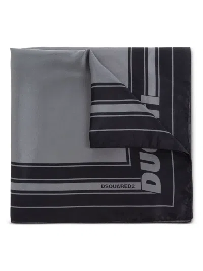 Dsquared2 X Ducati Logo Scarf In Gray