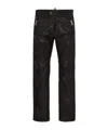 Dsquared2 Ducati X D2 Straight Leg Sharpei Fit Biker Pant In Black