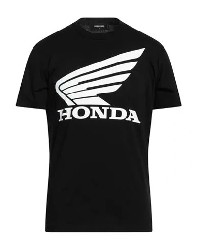 Dsquared2 Man T-shirt Black Size Xxl Cotton