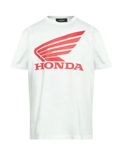 Dsquared2 Man T-shirt White Size Xxl Cotton