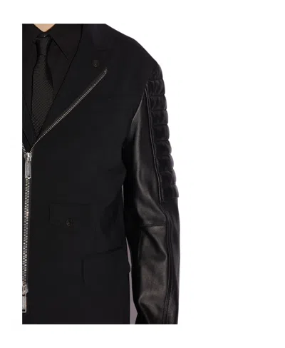 Dsquared2 X Ibrahimović Hybrid Biker Jacket In Black