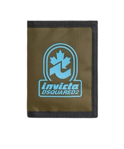 Dsquared2 X Invicta Capsule Invicta Zip Wallet In Green