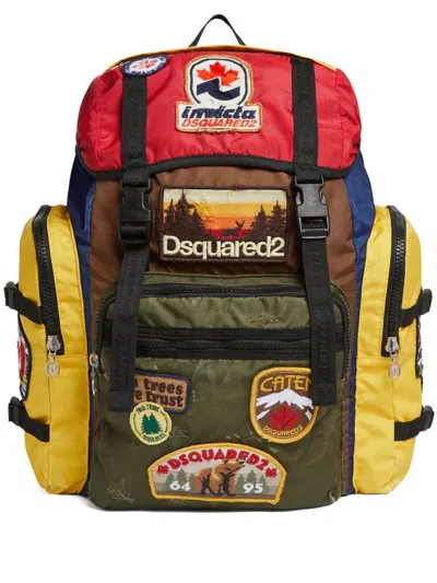 Dsquared2 X Invicta Patch-detail Backpack In Yellow