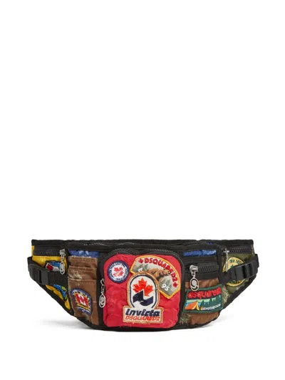 Dsquared2 X Invicta Patch-detail Belt Bag In Black