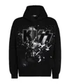 Dsquared2 X Kiss Embellished Graphic Hoodie In Black