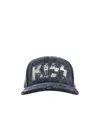 Dsquared2 X Kiss Studded Distressed Cap In Gray