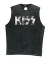 Dsquared2 X Kiss Studded Tank Top In Gray