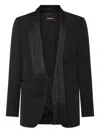 Dsquared2 X Magliano Attached-scarf Blazer In Black