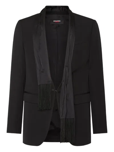 DSQUARED2 X MAGLIANO ATTACHED-SCARF BLAZER