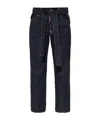 Dsquared2 X Magliano Belted Cropped Jeans In Blue