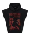 Dsquared2 Magliano Capsule Sleeveless Hoodie With Graphic Print In Black