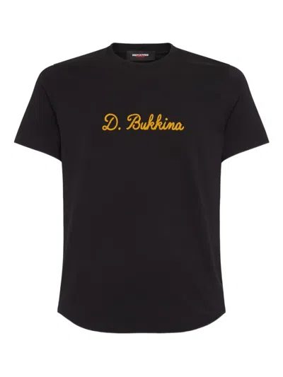 Dsquared2 X Magliano Embroidered T-shirt In Black