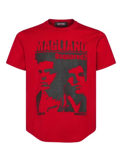 DSQUARED2 X MAGLIANO GRAPHIC-PRINT T-SHIRT