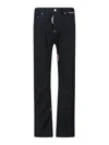 Dsquared2 X Magliano Straight Jeans Protesta 642 In Black