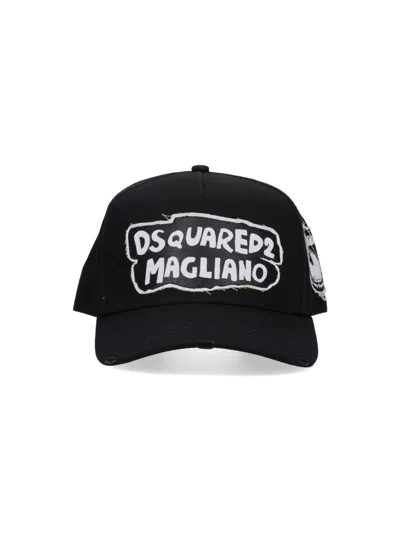 DSQUARED2 X MAGLIANO LOGO BASEBALL CAP
