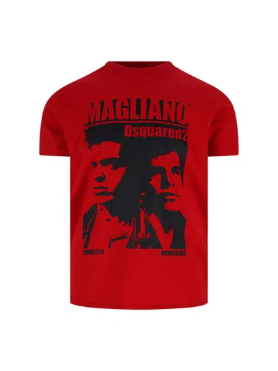 DSQUARED2 X MAGLIANO LOGO T-SHIRT