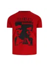 Dsquared2 D2 X Magliano Red Crewneck T-shirt With Maxi Print On The Front In Cotton Man In Red