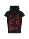 Dsquared2 Magliano Capsule Sleeveless Hoodie With Graphic Print In Black