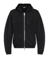 Dsquared2 X Magliano Zip-up Drawstring Hoodie In Black