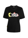 Dsquared2 Pac-man Logo Short Sleeve T-shirt For Women