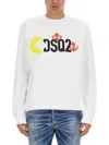 Dsquared2 Dsquared Men Dsquared X Pac-man Sweatshirt In White