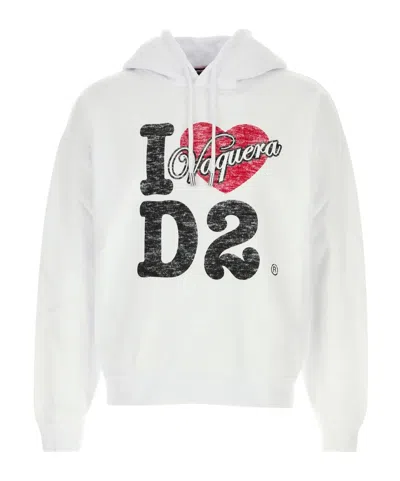 DSQUARED2 DSQUARED2 X VAQUERA DESTROYED RELAX FIT HOODIE