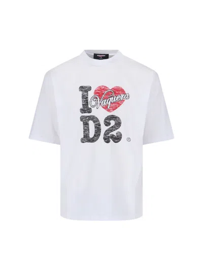Dsquared2 X Vaquera Cotton T-shirt In White