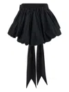 Dsquared2 High Waist Ruffled Skirt Bow Detail In Black