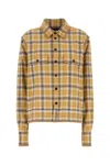 Dsquared2 Dsquared Embroidered Flannel Shirt In Yellow