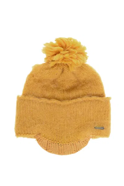 DSQUARED2 YELLOW LOGO BEANIE CAP