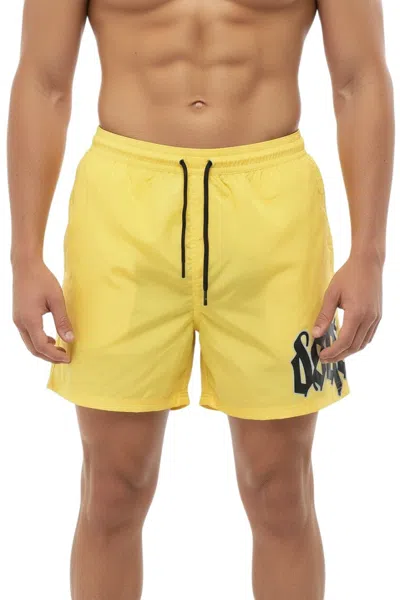 Dsquared2 Yellow Logo Swim Shorts