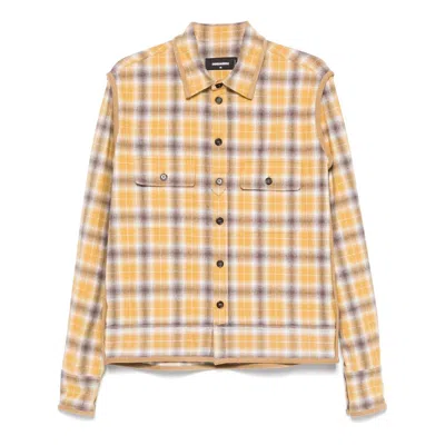 DSQUARED2 DSQUARED2 YELLOW TOPS - SHIRTS WOMEN