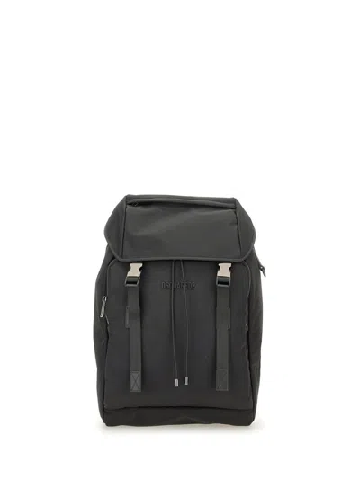 Dsquared2 Zaino In Nylon In Black