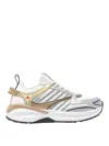 Dsquared2 Dash Panelled Mesh Sneakers In White