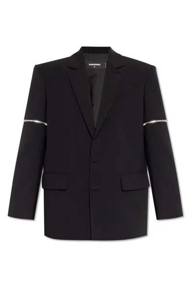 Dsquared2 Icon Single-breasted Blazer In Black