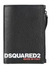 Dsquared2 Zip-buttoned Wallet In Nero