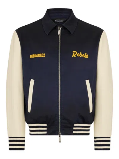 Dsquared2 Zip-fastening Bomber Jacket In Multi