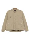 Dsquared2 Zip-pocket Button-fastening Jacket In Brown