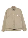 Dsquared2 Zip-pocket Drawstring Jacket In Brown