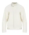Dsquared2 Zip-pocket Stand Collar Jacket In White