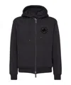 Dsquared2 Zip-up Cotton Hoodie In Black