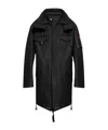 Dsquared2 Drawstring Zipped Coat In Black