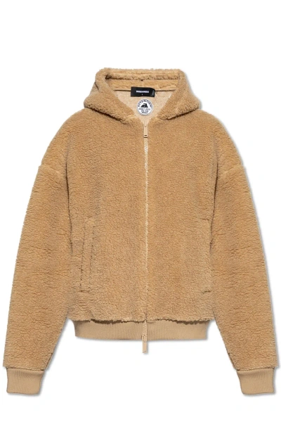 DSQUARED2 ZIP-UP HOODED JACKET