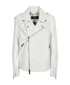 Dsquared2 Leather Jacket In White