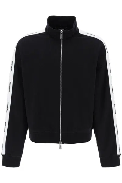 Dsquared2 Zip-up Sweatshirt In Black