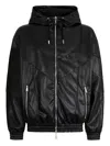 Dsquared2 Zipped Faux Leather Jacket In Black