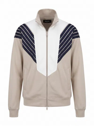 Dsquared2 Zipped Sweatshirt In Black