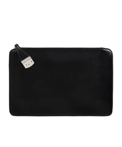 DSQUARED2 DSQUARED2 LOGO-ENGRAVED ZIPPED BRIEFCASE