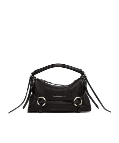 Dsquared2 Zippered Handbag In Black